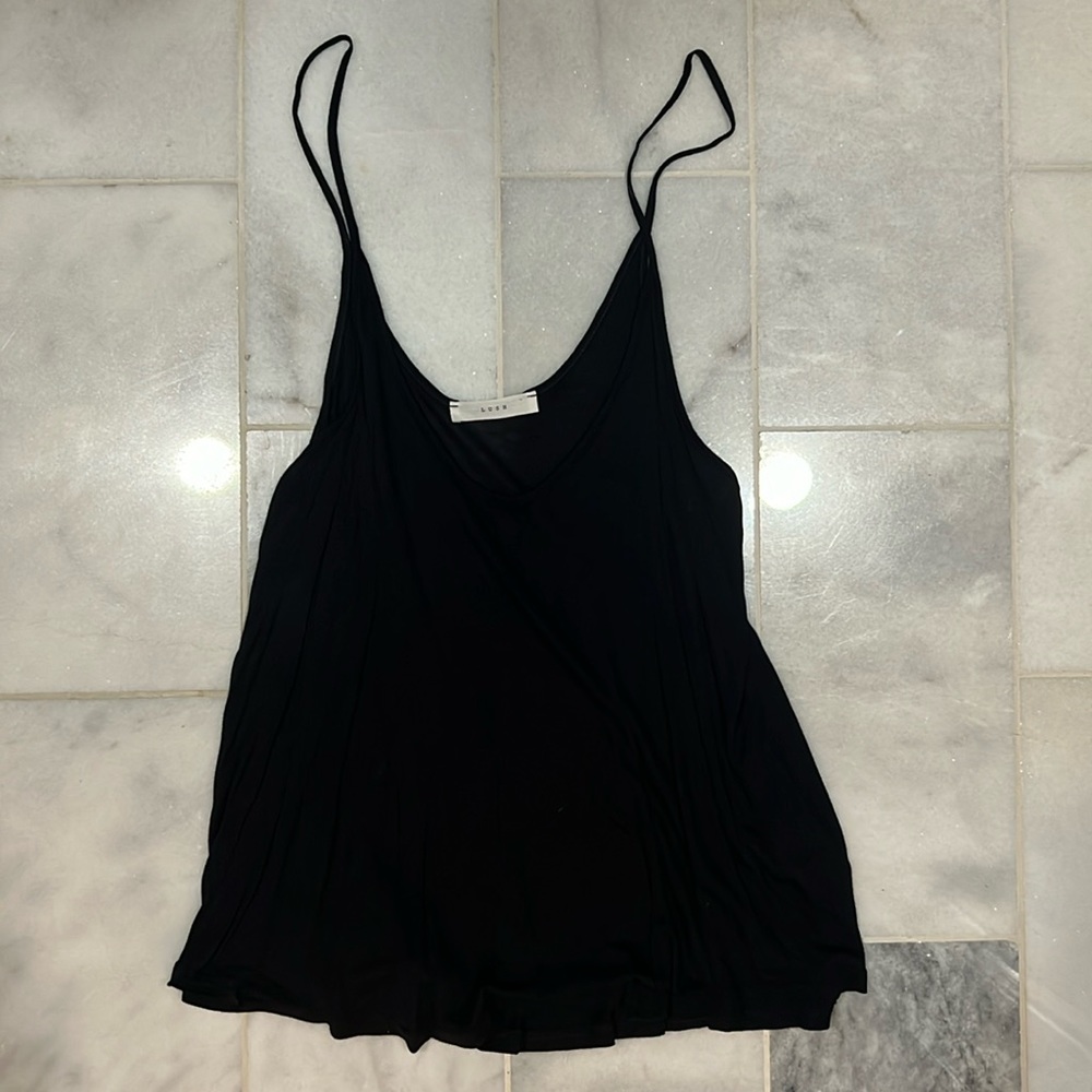 Lush Black Tank Too, Size XS